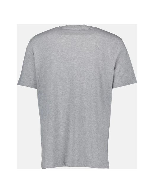 Versace Barocco logo t-shirt baumwolle casual stil in Gray für Herren