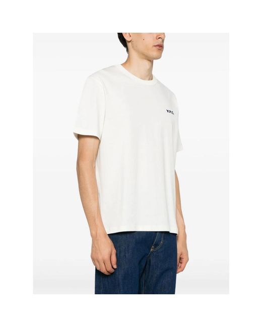 A.P.C. Boxy Petit Vpc T-Shirt in het White voor heren