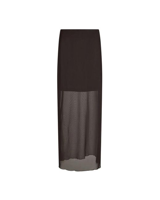 Midi Skirts Neo Noir de color Brown