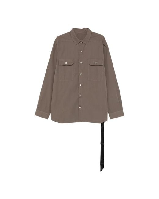 Rick Owens Brown Casual Shirts for men