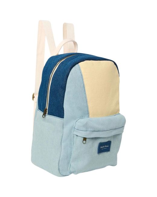 Studio Noos Blue Patchwork Midi Rucksack