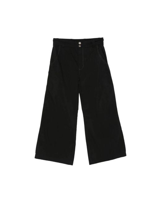 MADFRENZY Black Wide Trousers for men