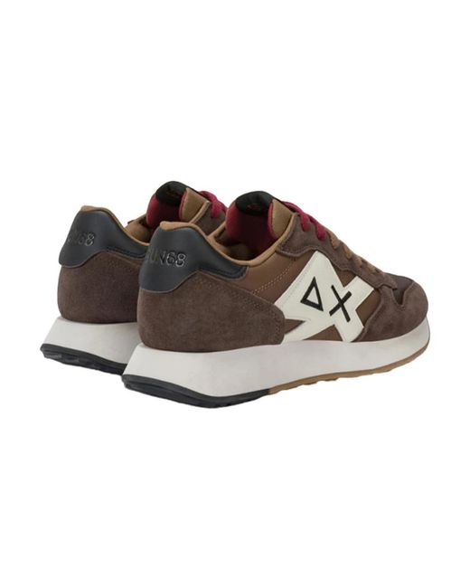 Sun 68 Brown Sneakers for men