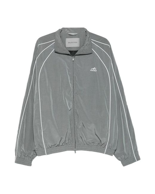 Balenciaga Gray Zip-Throughs for men