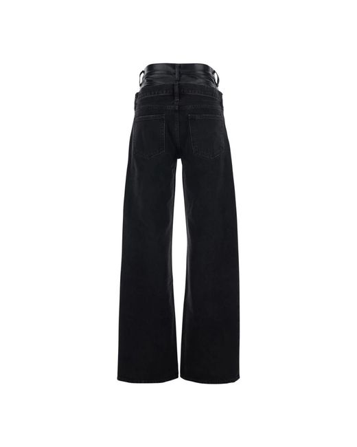 Agolde Black Wide Jeans