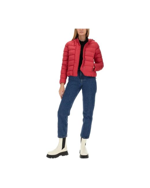 Colmar Jassen ,Roze ,Polyester Logo Jacket in het Red