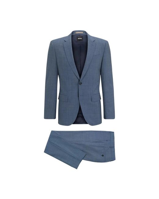 HUGO Single Breasted Suit in het Blue voor heren