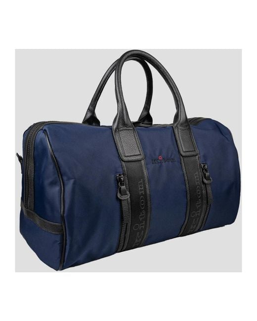 Kiton Blue Weekend Bags for men