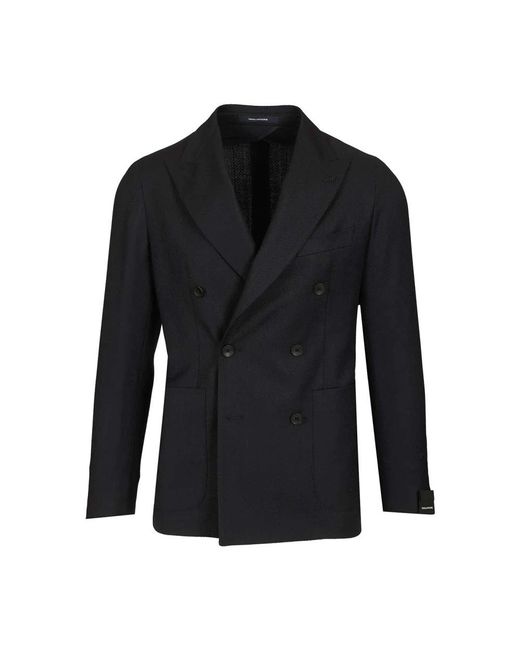 Tagliatore Montecarlo Double-Breasted Jacket in het Black voor heren