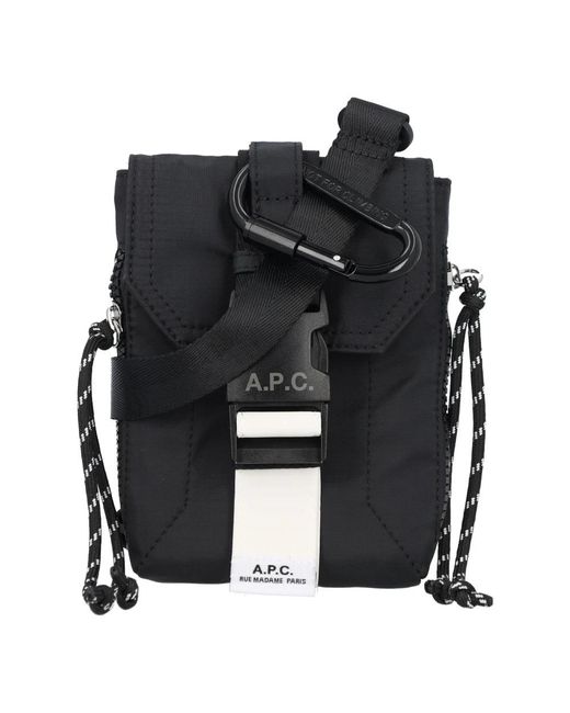 A.P.C. Black Cross Body Bags for men