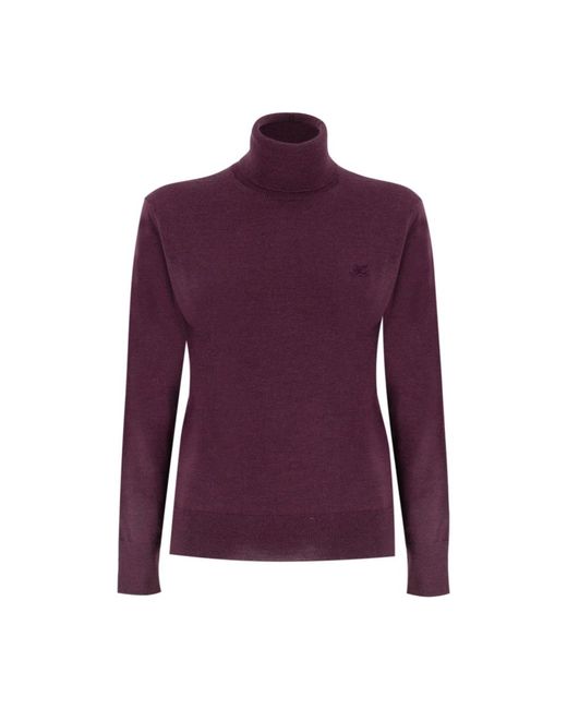 Etro Purple Turtlenecks