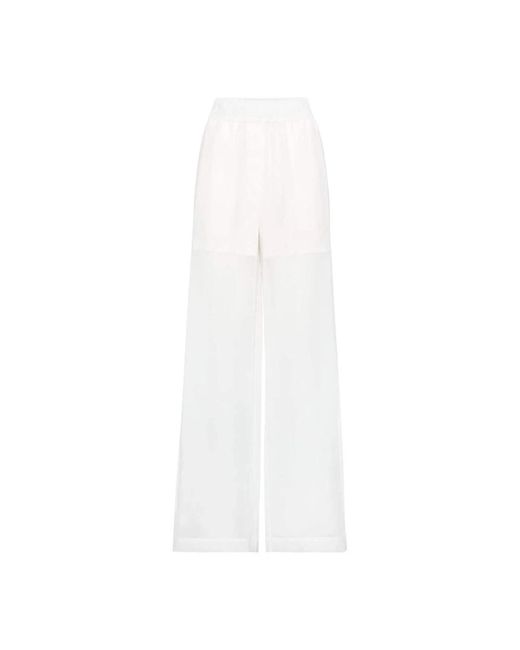 Pantaloni bianchi stile elegante di Brunello Cucinelli in White