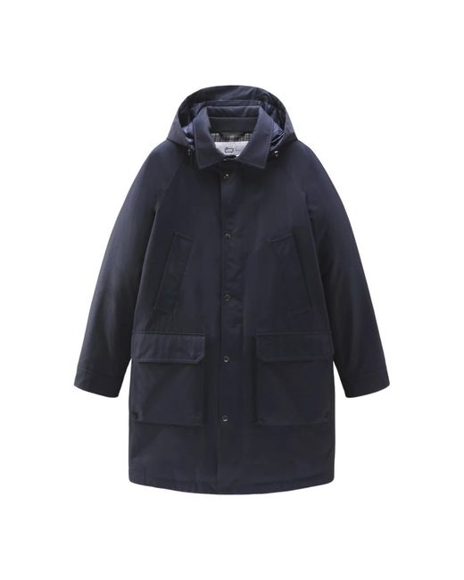Woolrich Blue Winter Jackets for men