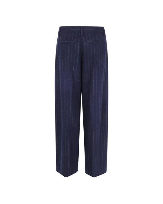 Thelatest Blue Wide Trousers
