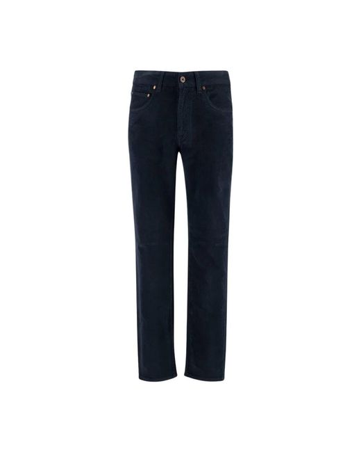Boglioli Blue Slim-Fit Trousers for men