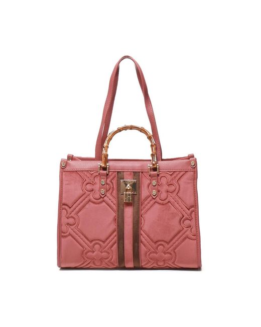 V73 Red Tote Bags