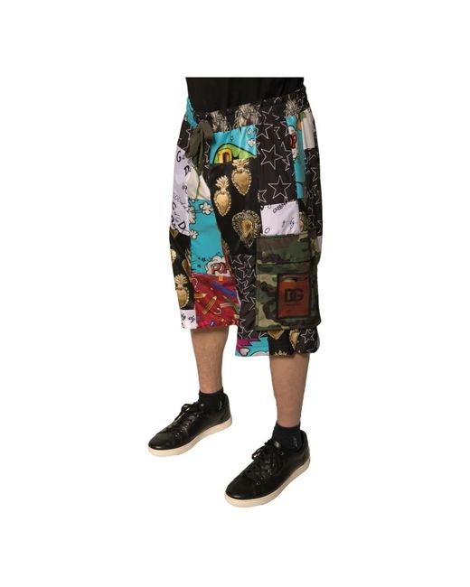 Dolce & Gabbana Black Bermudas for men