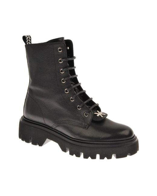 John Richmond Black Lace-up boots