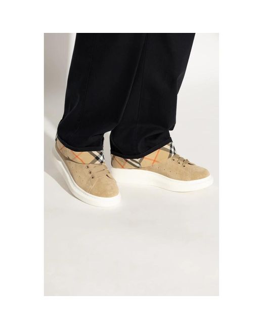 Alexander McQueen Leder Sportschuhe in Brown für Herren