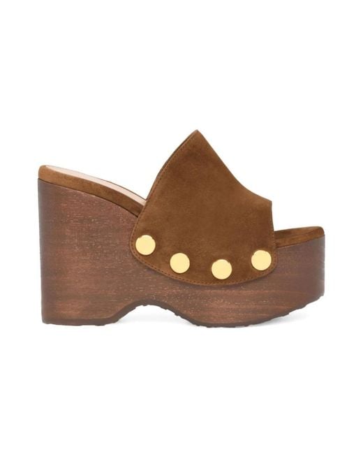 Gianvito Rossi Brown Wedges