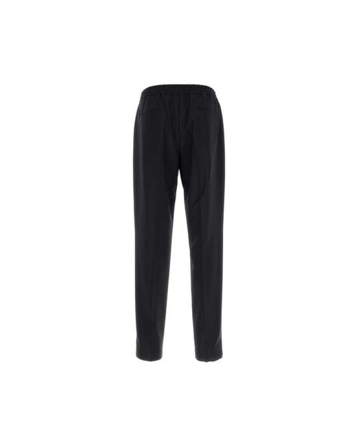 Valentino Garavani Black Cropped Trousers for men
