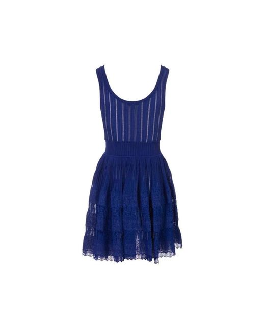 Alaïa Blue Short Dresses