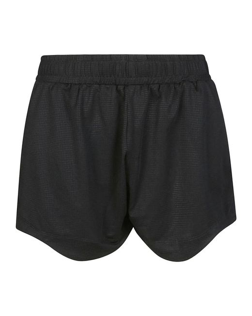 Shorts deportivos de malla transpirable Ganni de color Black