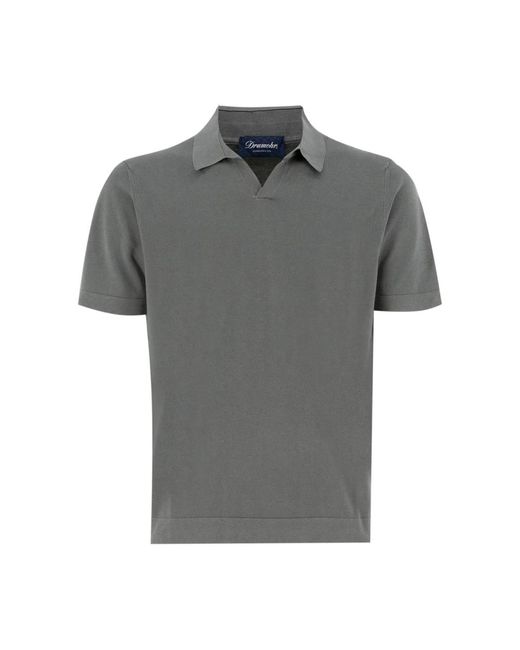 Polo Shirts Drumohr de hombre de color Gray