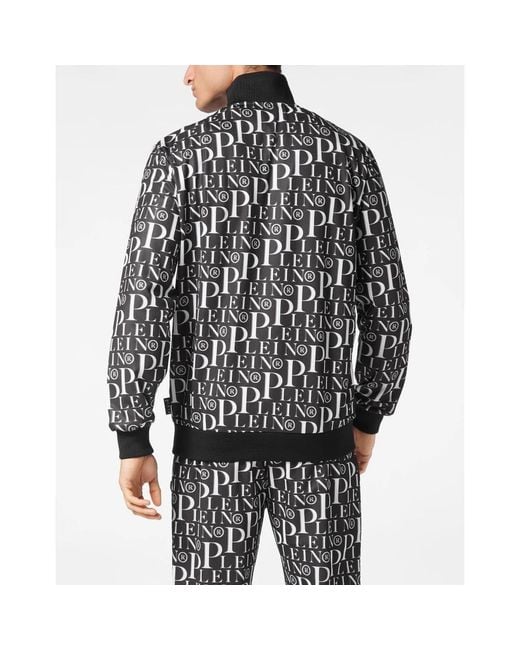 Philipp Plein Jogging Jacket Ls in het Black voor heren