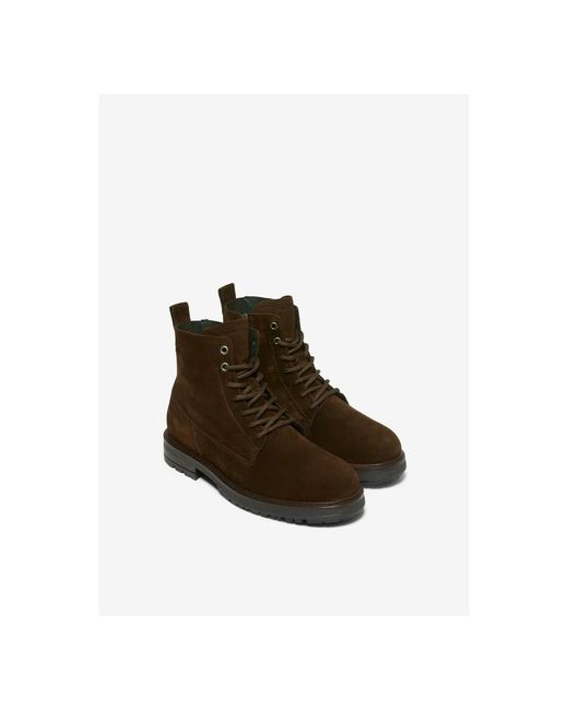 Marc O' Polo Brown Lace-Up Boots for men