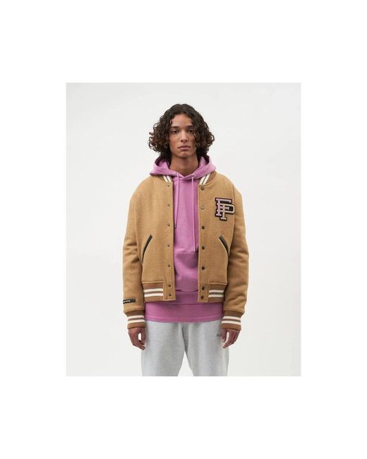 Filling Pieces Bomberjacks in het Natural voor heren