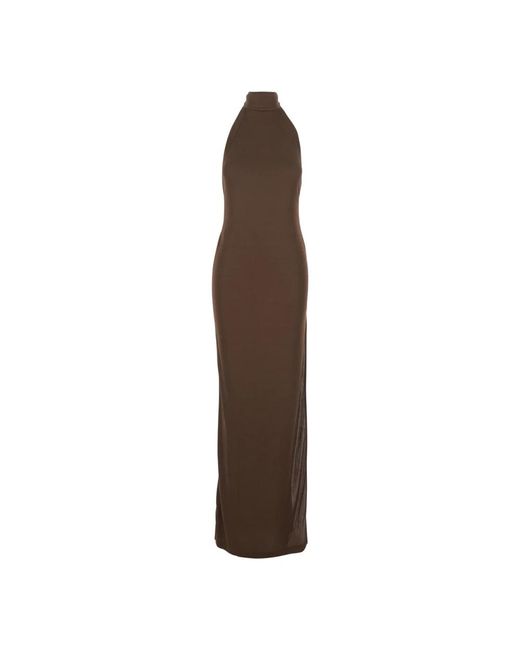 ANDAMANE Kleedjes ,Bruin ,Cleo Long Dress in het Brown
