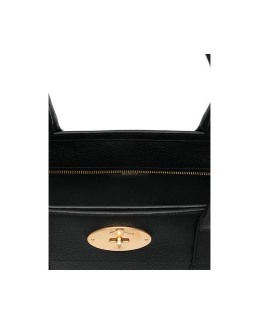 Mulberry Black Structured Tote Bag