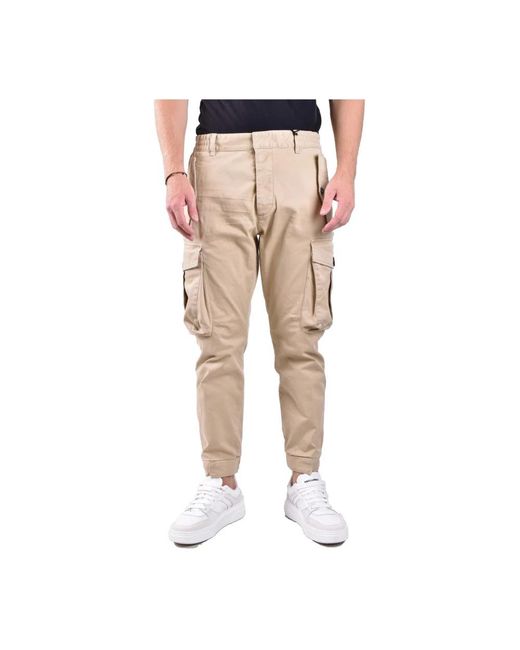 DSquared² Natural Slim-Fit Trousers for men