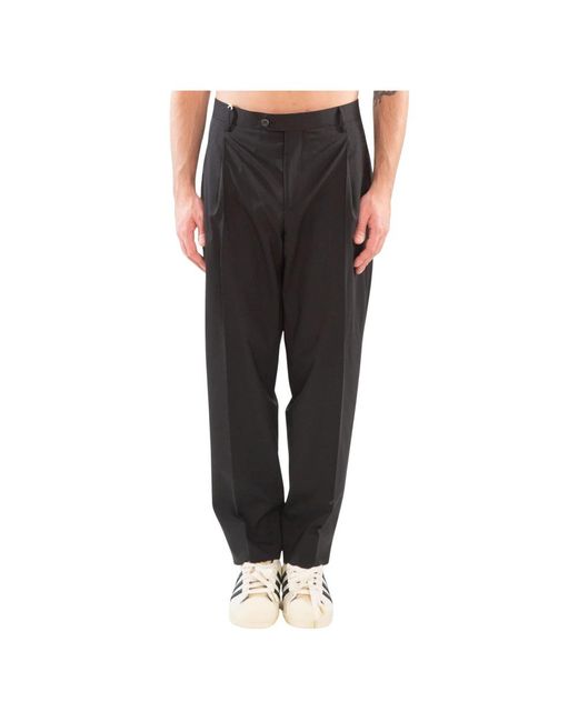 BRIGLIA Black Suit Trousers for men