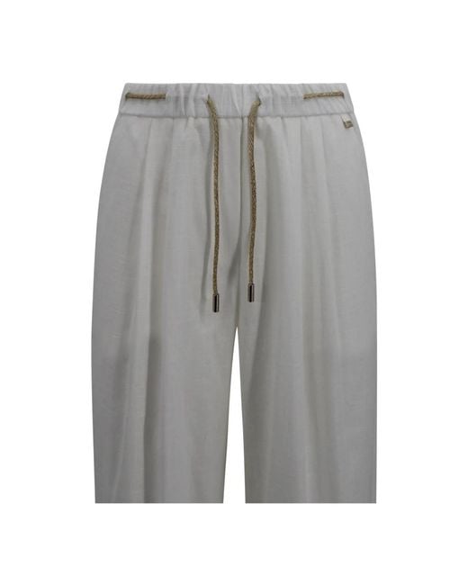 Herno Gray Wide Trousers