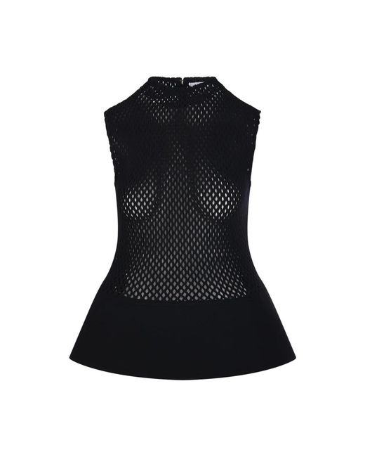 Alaïa Black Round-Neck Knitwear