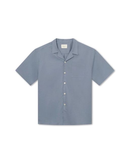 Forét Blue Short Sleeve Shirts for men