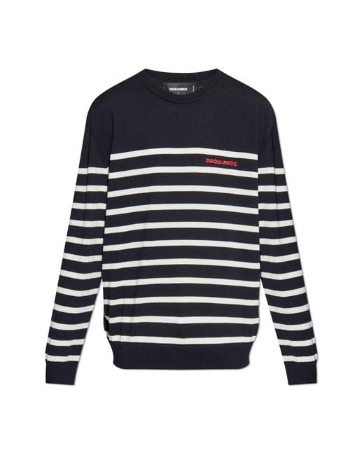 DSquared² Pullover Mit Logo in Blue für Herren
