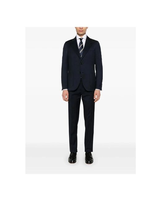 Lardini Jassen ,Blauw ,Wol Middernachtblauwe Wollen Blazer Met Split in het Blue voor heren