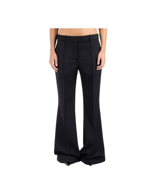 Acne Blue Ausgestellte hose frau