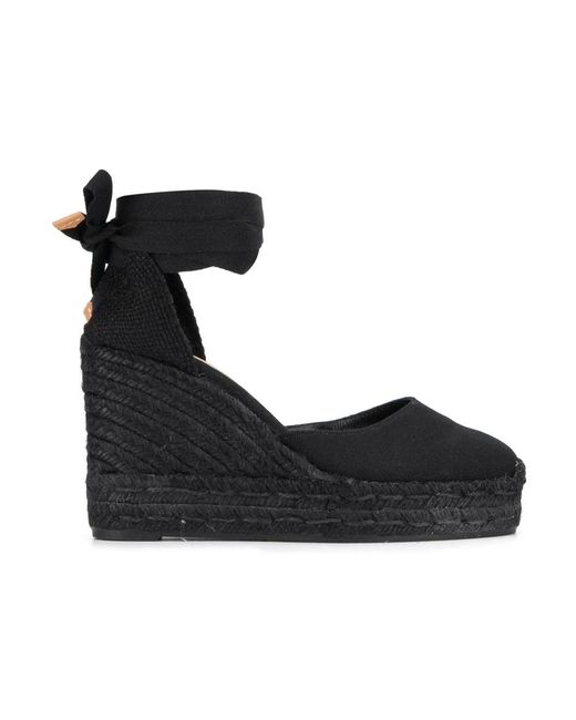Castaner Black Wedges