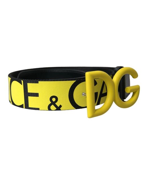 Dolce & Gabbana Yellow Belts
