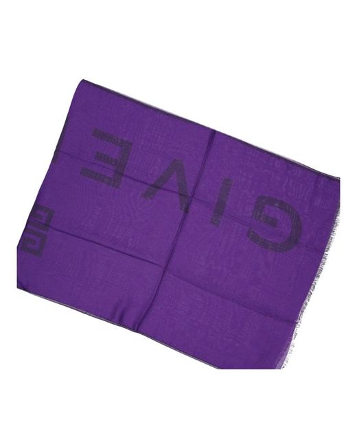 Givenchy Purple Winter Scarves for men