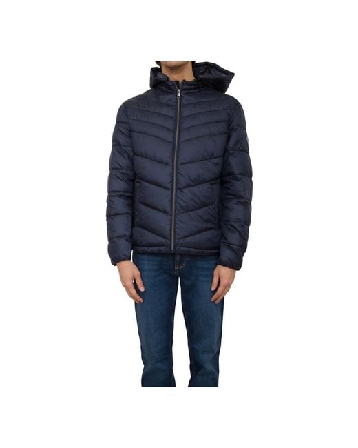 Guess Blue Winter Jackets for men