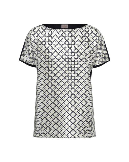 Marella Overhemden ,Wit ,Polyester Emmsansa Blouse in het Gray