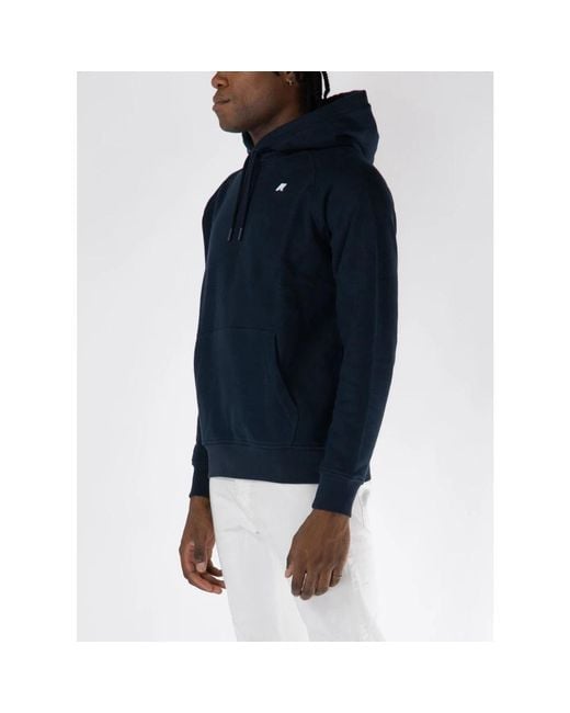 K-Way Blue Hoodies for men