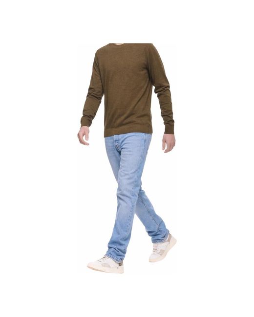 Blauer Green Round-Neck Knitwear for men