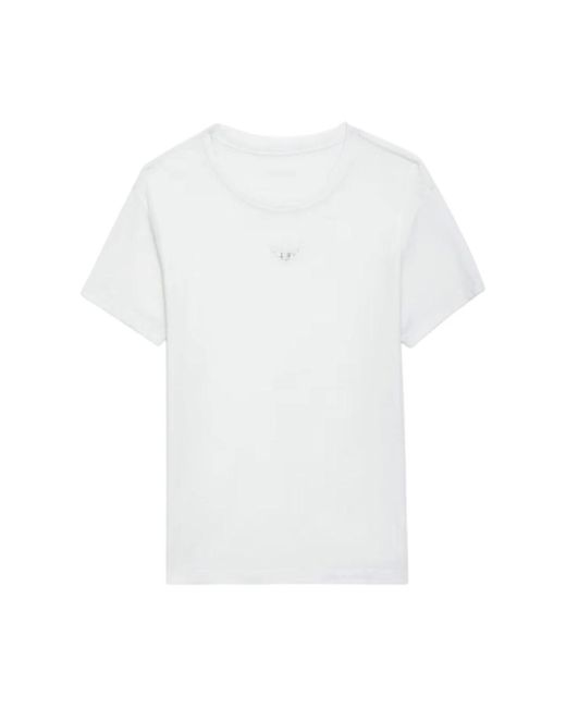 Zadig & Voltaire T-Shirts in het White