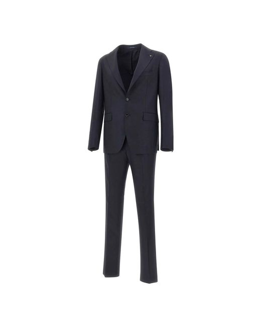 Tagliatore Blue Single Breasted Suits for men